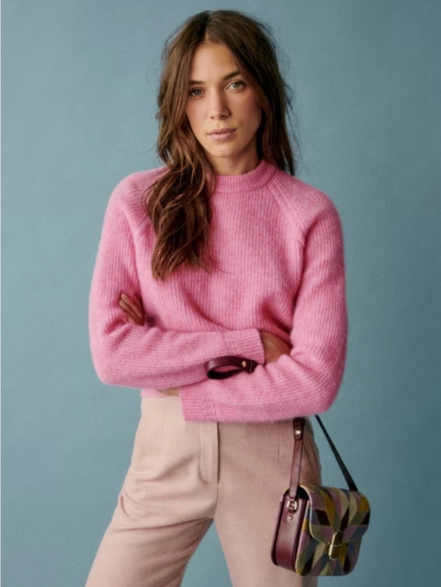 Szane Otto Crewneck Jumper In Pink